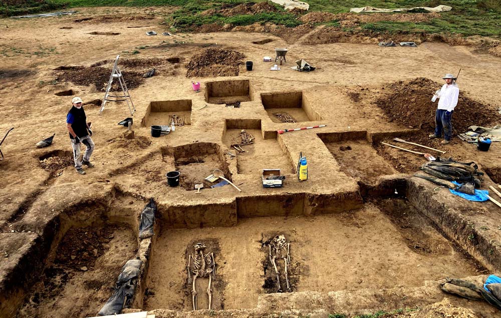 Ausgrabungen frühmittelalterlicher Friedhof 