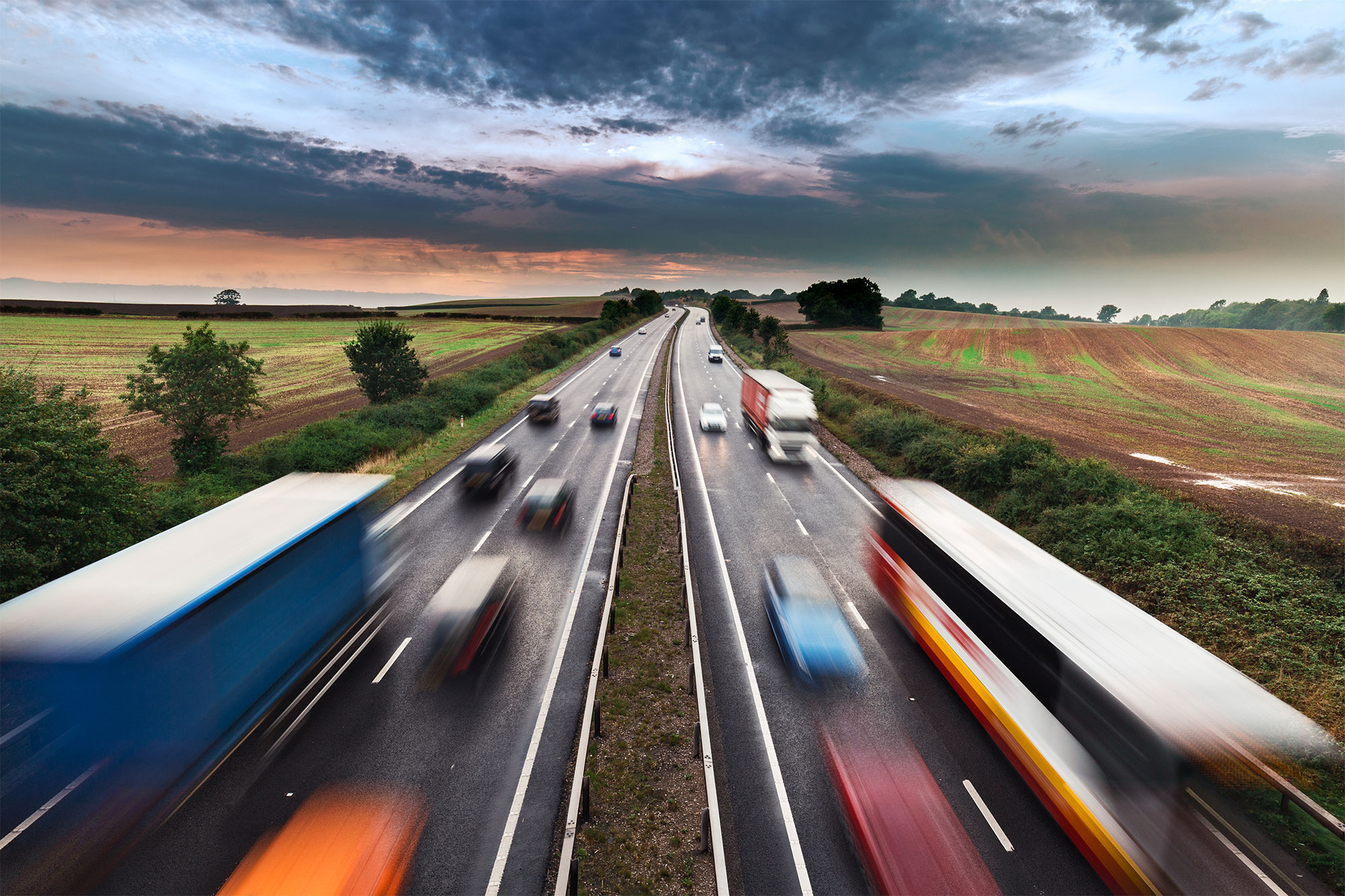 Verkehr auf einer Autobahn