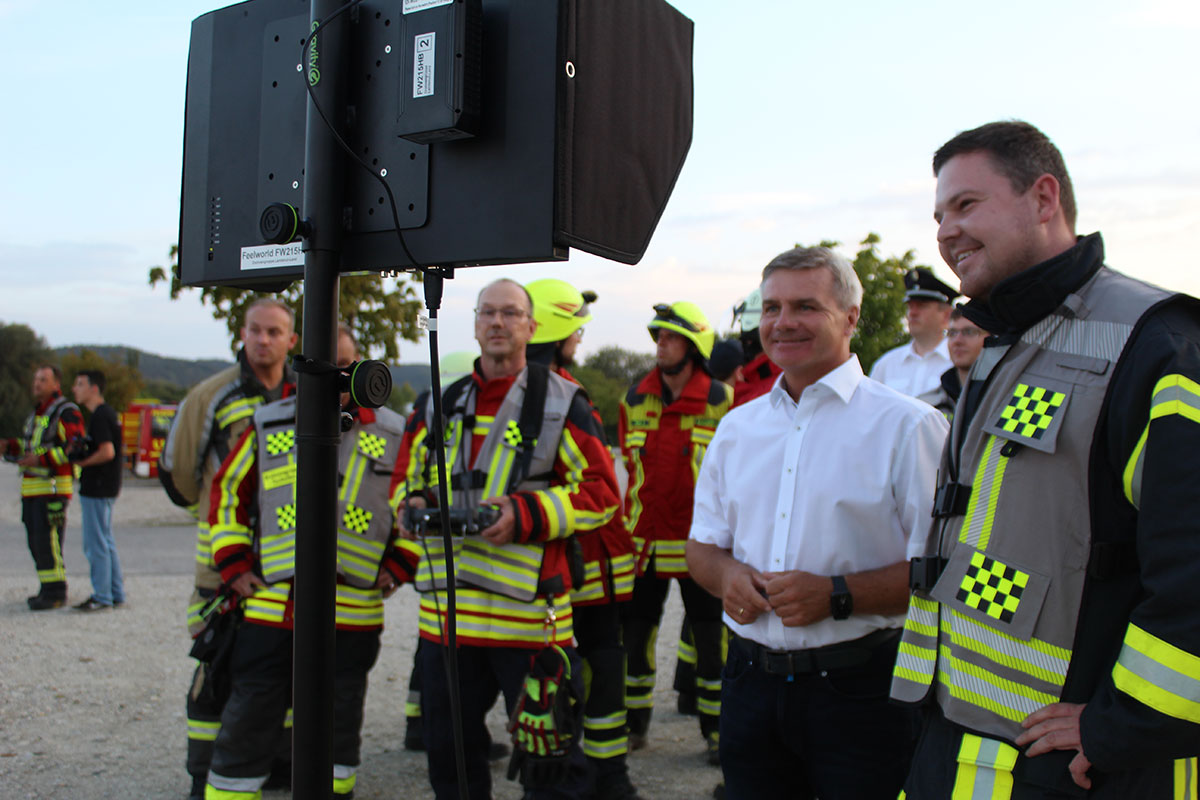 Zwei Drohnen in den Dienst der Kreisbrandinspektion gestellt