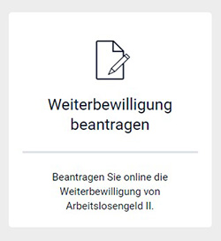 Weiterbewilligung Arbeitslosengeld II