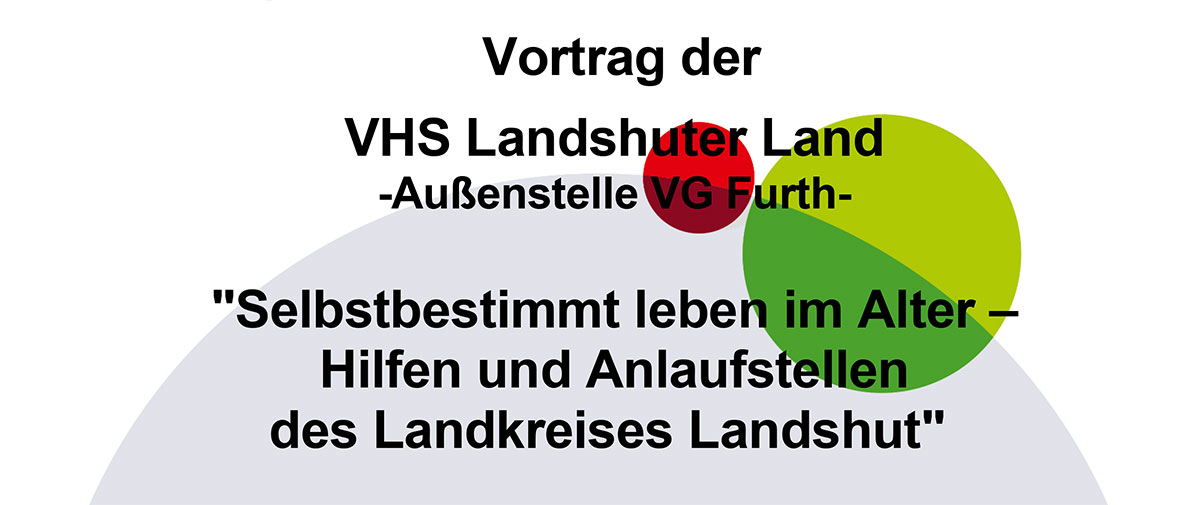 19. März: VHS-Vortrag - Selbstbestimmt leben im Alter