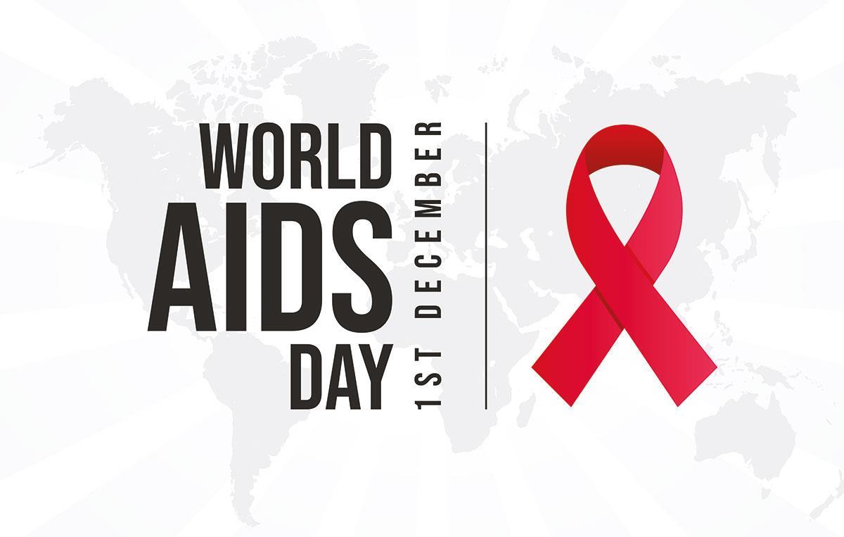 Welt-Aids-Tag - Schriftzug