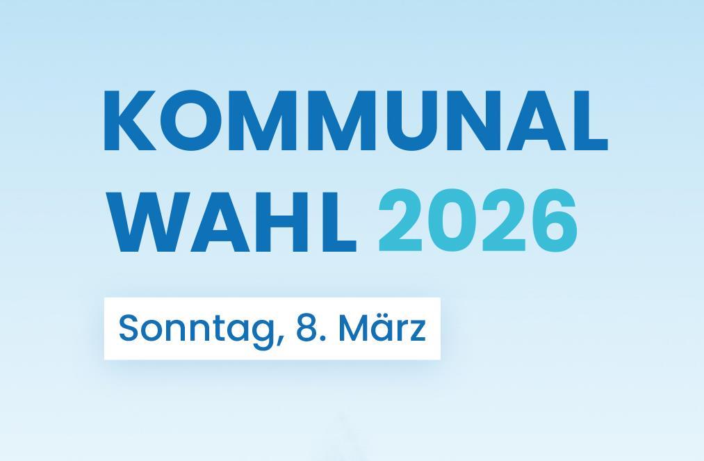 Kommunalwahl 2026 - Schriftzug