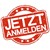 Jetzt anmelden - Schriftzug